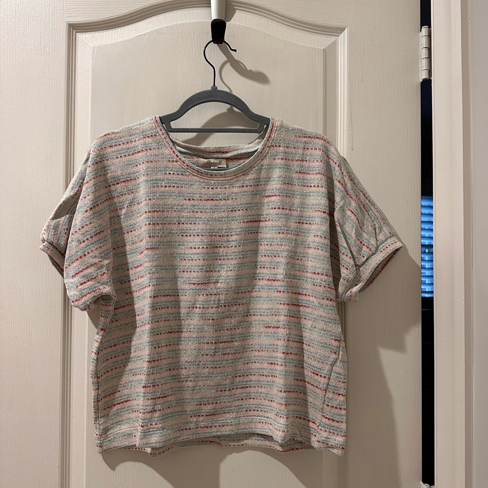 Madewell Short Sleeve textured top Size M